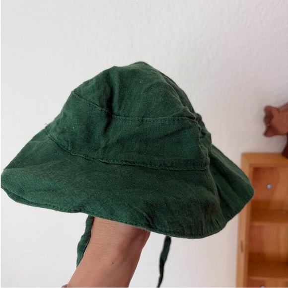 Mabo baby 6m linen green Bucket Hat - Picture 7 of 9